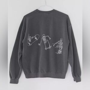 Project Social T Urban Outfitters Skateboard Skeletons Crewneck Sweatshirt
